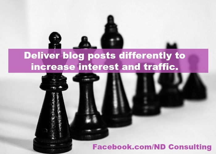 Use one or more of these creative ways to promote blog posts to increase traffic today!