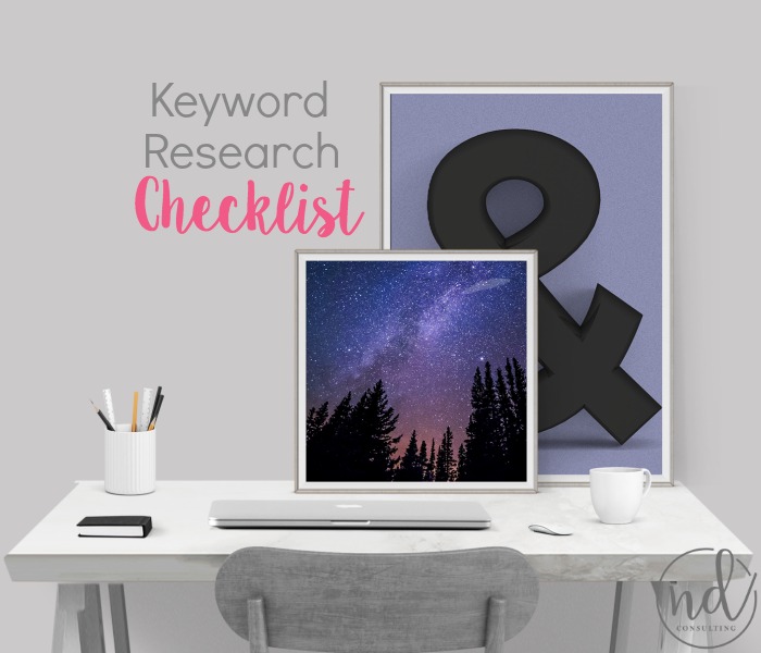 Research Keywords for Blog Posts the Easy Way - Free Checklist!