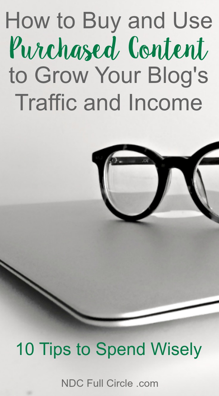 Increase your traffic and income by learning how to use purchased content to grow a blog!