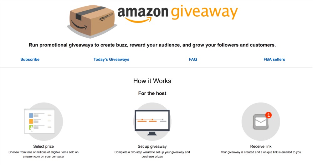 If you need a quick traffic increase for your blog, use an amazon Giveaway