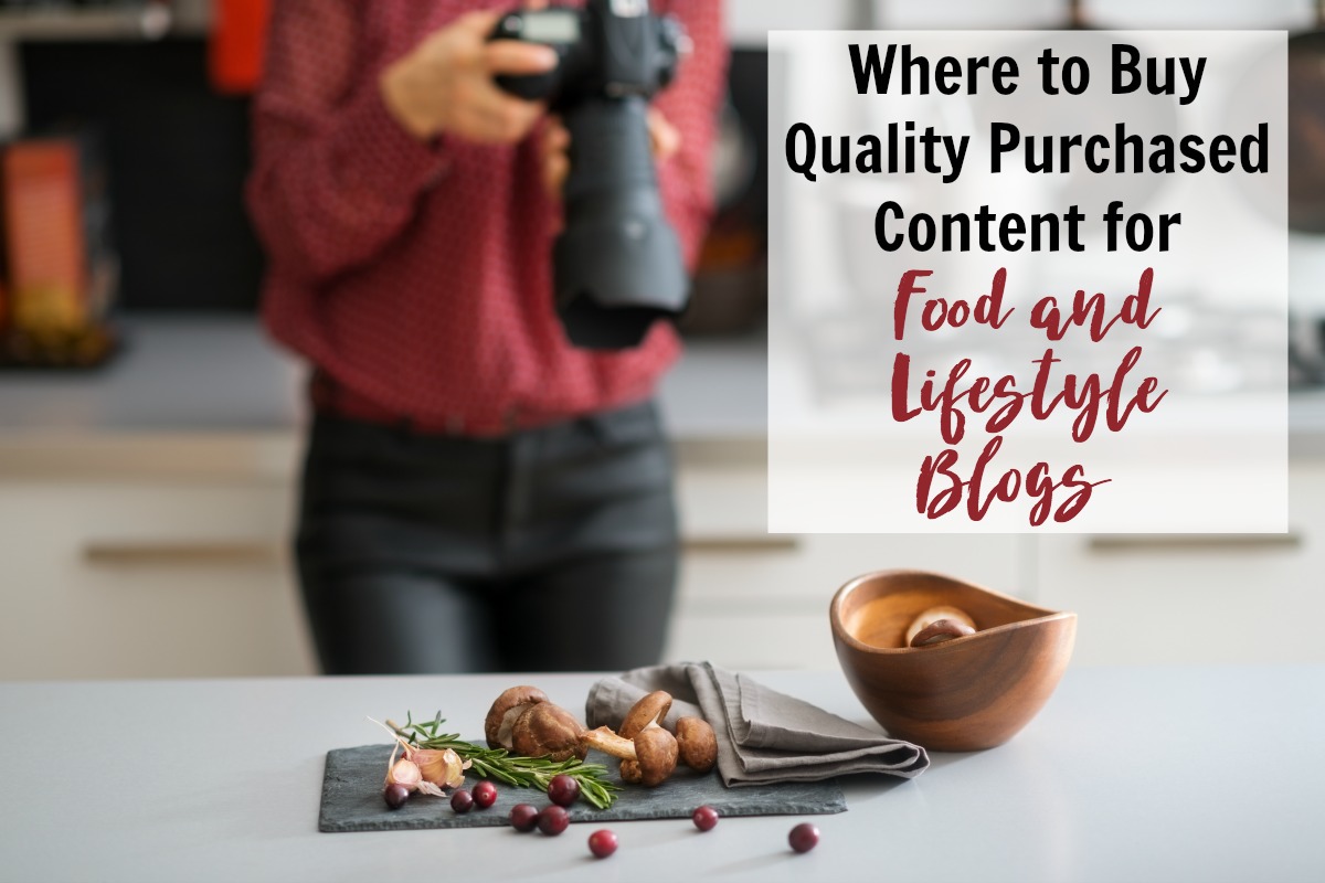 Do you know where to buy purchased content for a food or lifestyle blog to help you fill out your editorial calendar, take a break, or build a deep social following? Now you do...