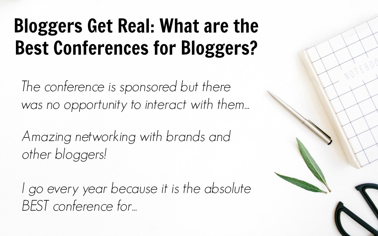 Bloggers share their picks for the best blog conferences by niche and blogging level. No affiliate links so there is no bias!
