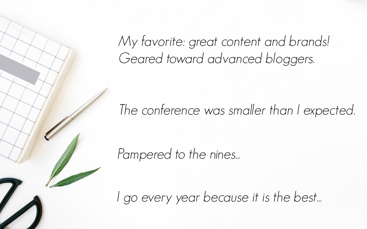 Quotes from bloggers about the best blog conferences by niche